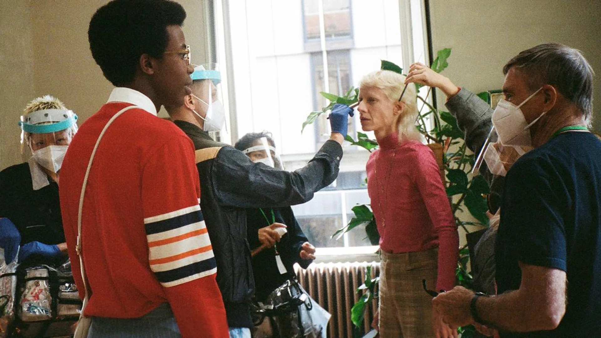 A BTS moment while shooting Gucci's feature film for its inaugural Guccifest. Credit: Paige Powell
