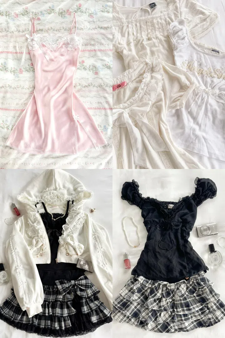 3AM ROSEWATER CLOTHES 2 CAMI COQUETTE CORE CLOTHES