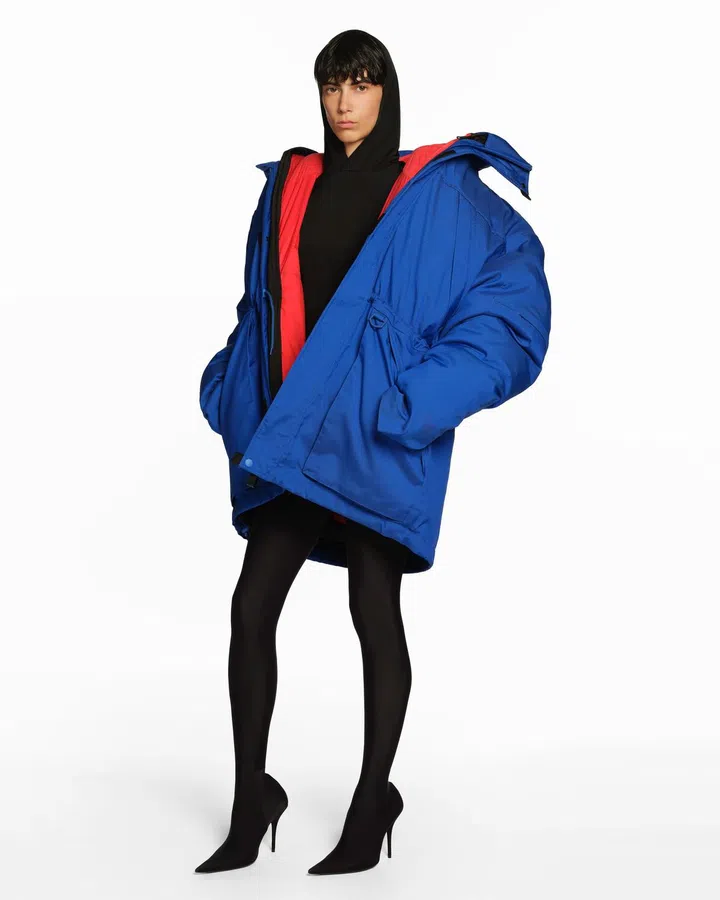 A model in Balenciaga Spring 2026 collection