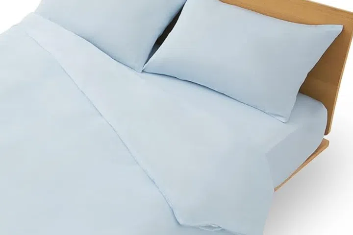 Muji Cooling Duvet Cover Double Blue