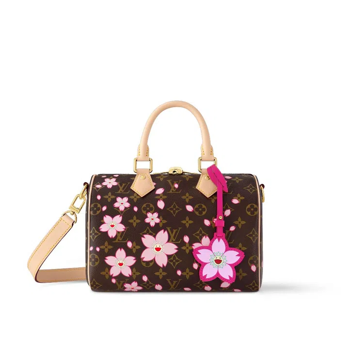 louis vuitton murakami cherry blossom speedy 25