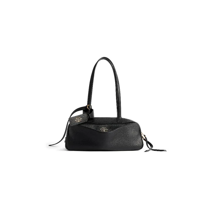 Carrie Bowling small calfskin top-handle bag in black