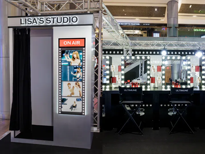 Lisa Shiseido Pop-Up photobooth Singapore Orchard