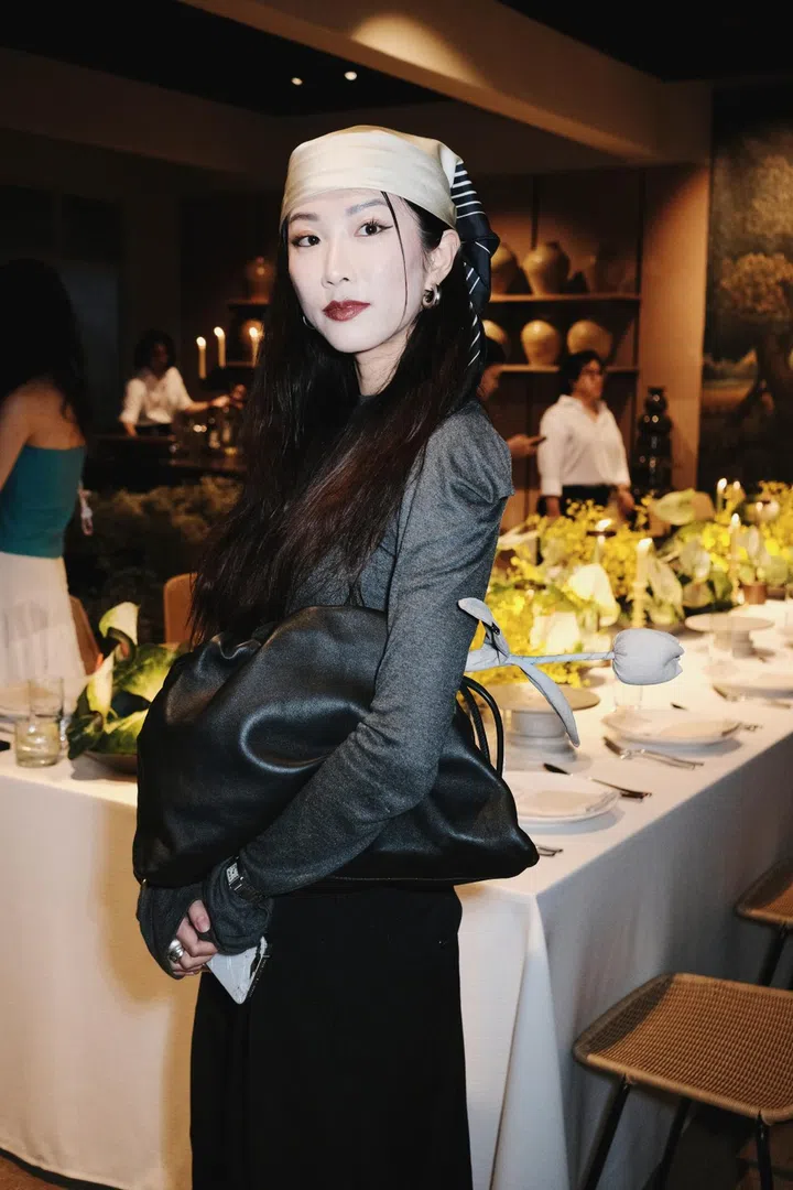 gong hua food artist at the loewe x female dinner
