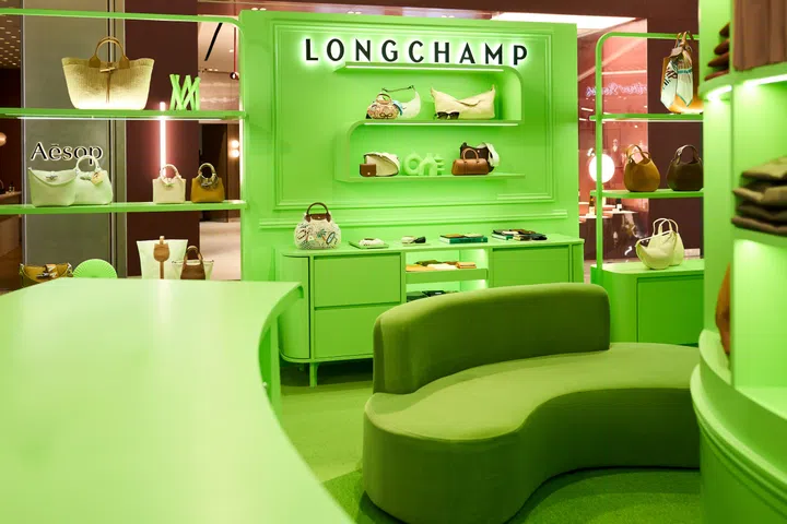 Longchamp Singapore Raffles City pop-up 