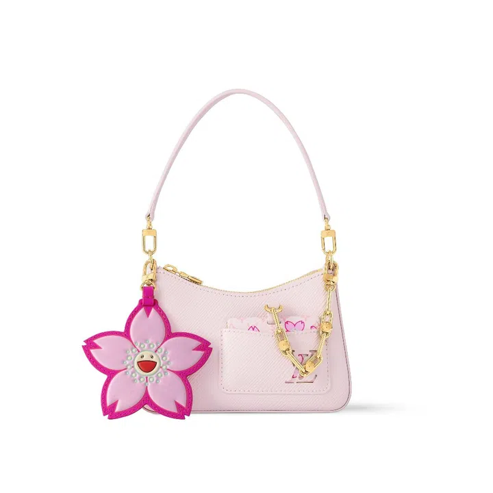 louis vuitton murakami cherry blossom Marellini leather bag