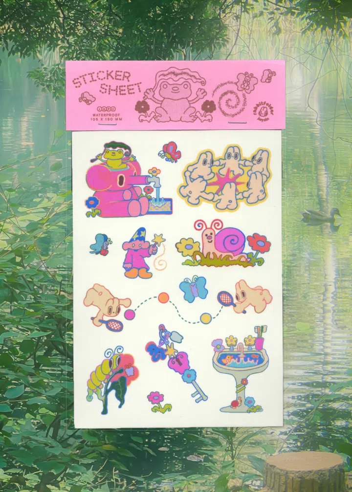 Jaey Sim Rabbitfolder Stickers