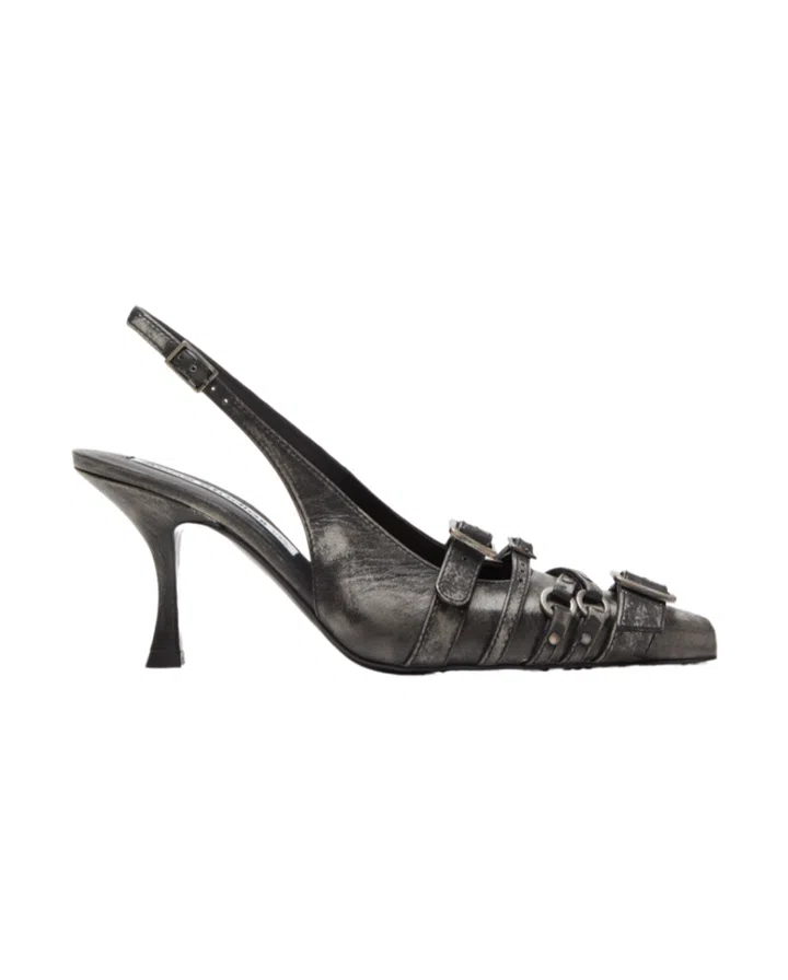 Leather Heel Slingbacks Acne Studios