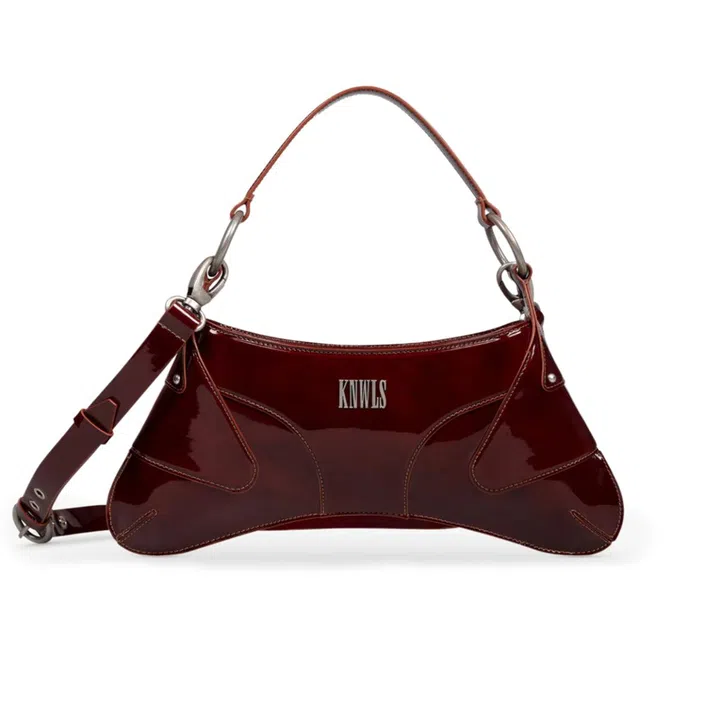 Razr patent calfskin bag, $1,520, www.knwls.com