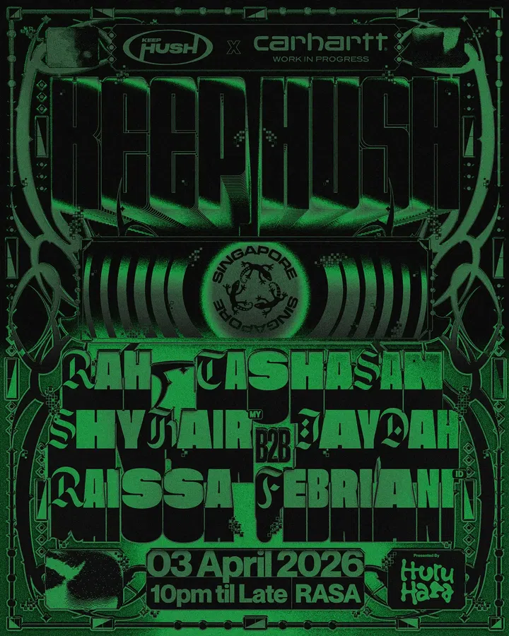 Best Parties in Singapore April 2026- Keep Hush x Carhartt WIP Singapore