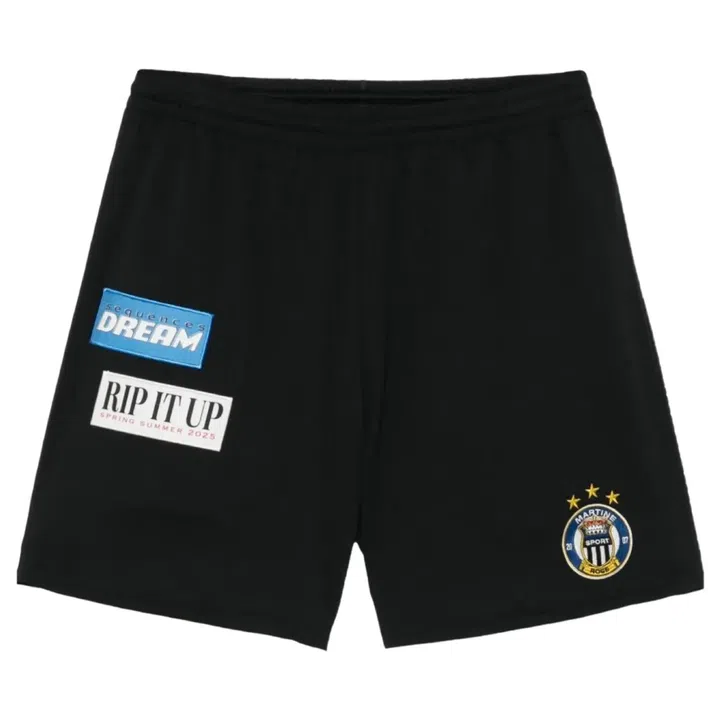 Martine Rose polyester shorts, $500, Dover Street Market Singapore