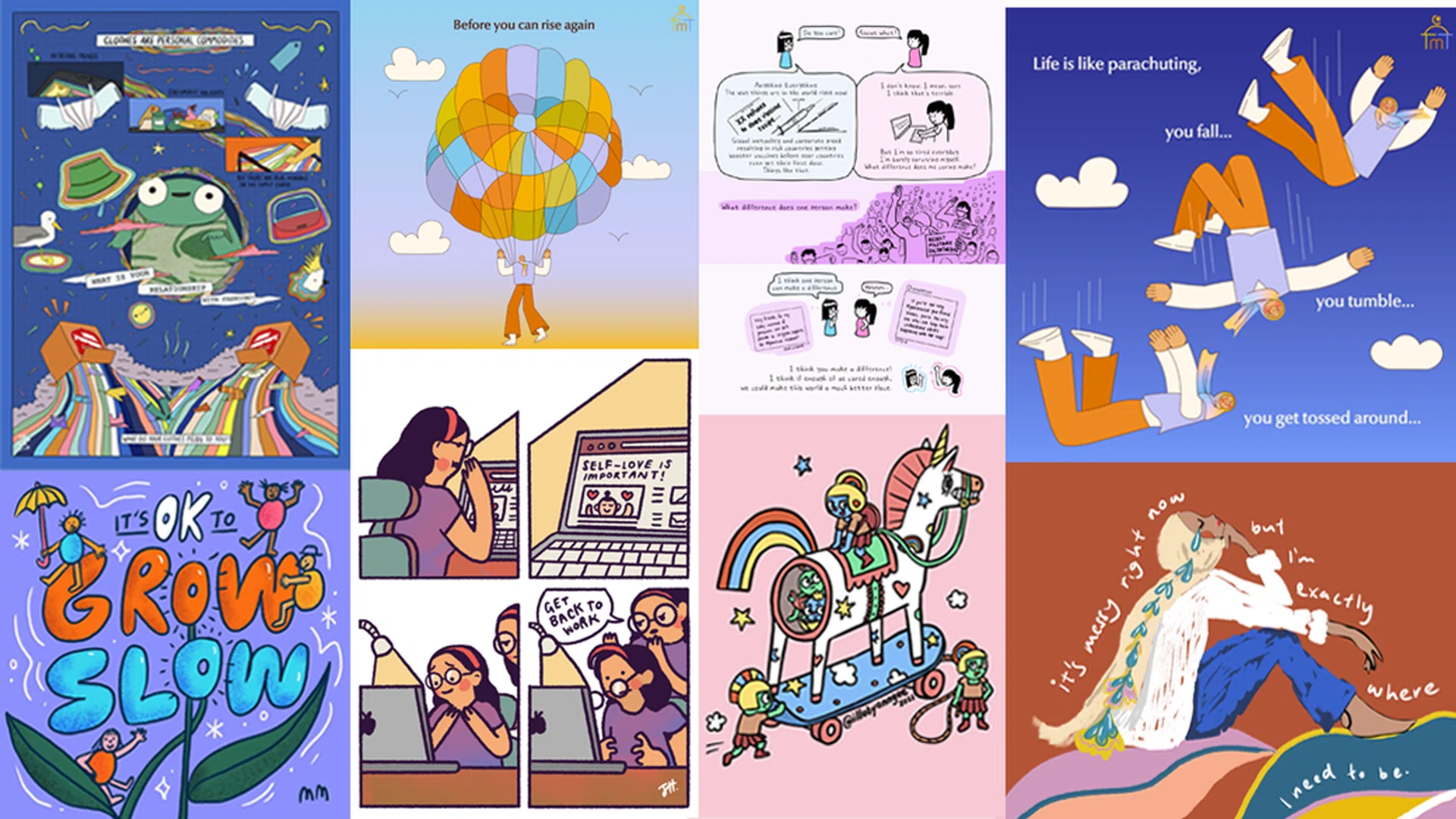 Wearing their heart on their sleeves.