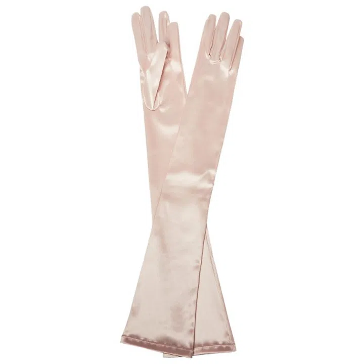 vivienne westwood satin opera gloves pink