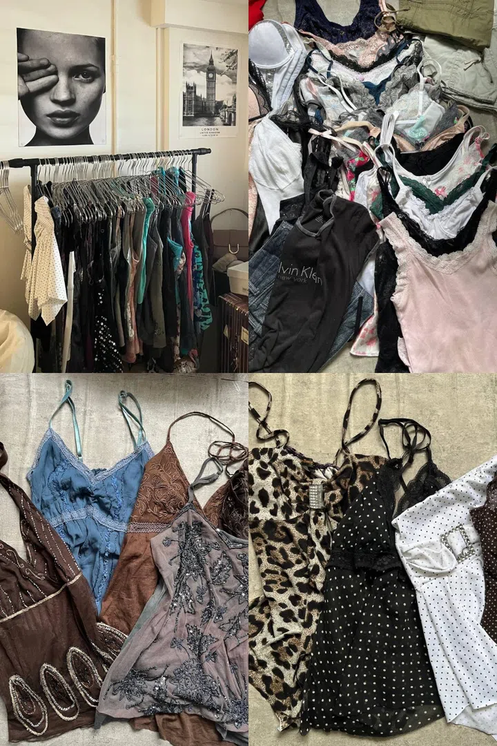 VALEODRE SAGE CLOTHES CAMI TOPS