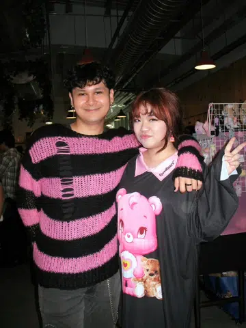 Creative couple Kaye and Nabeel: The founders of Singaporean J-fashion community Konbini SG posing for a feature on multi-hyphenate creative partners in 2026.