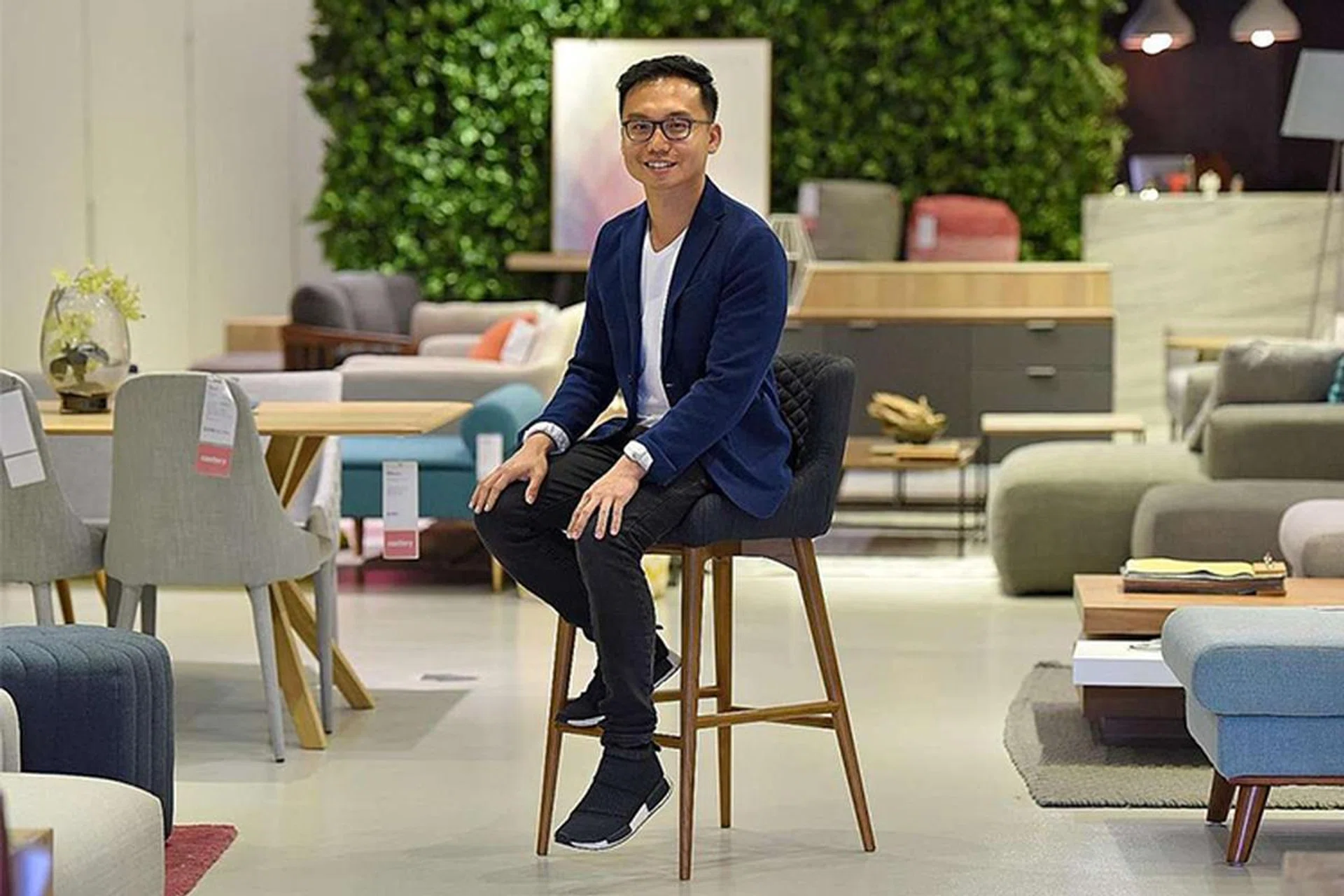 Mr Declan Ee set up Castlery with friends in 2013. Photo: FELINE LIM, COURTESY OF HEEGAN LEE