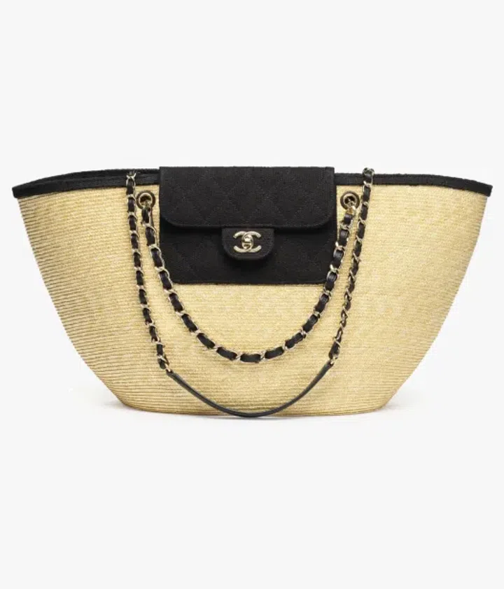 Chanel large Shopping Bag braided straw basket bag Summer 2026
