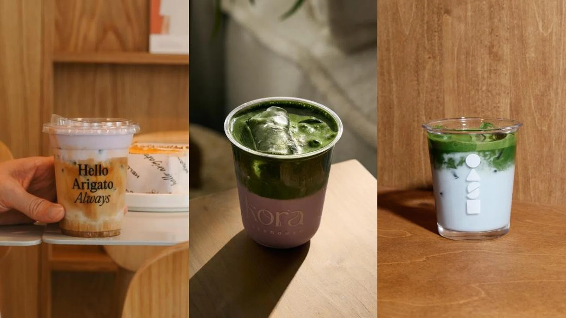 Flavoured matcha latte singapore banana pudding taro 