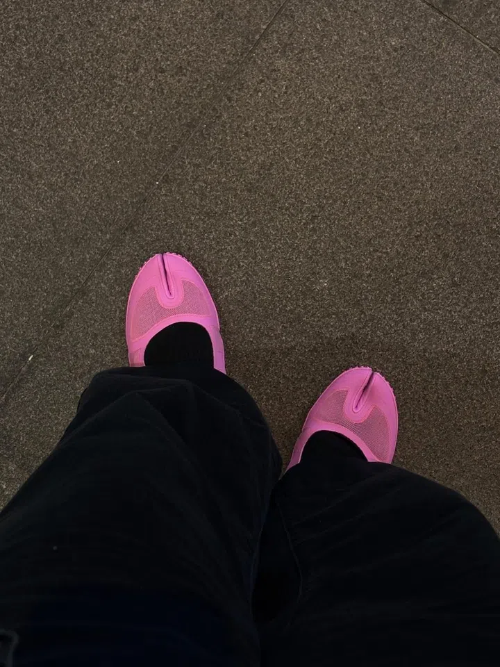 nikeskims pink rift mesh review outfit