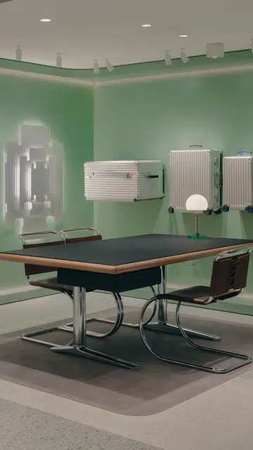 Rimowa Cologne Germany flagship with Crafted-for-you personalised luggage