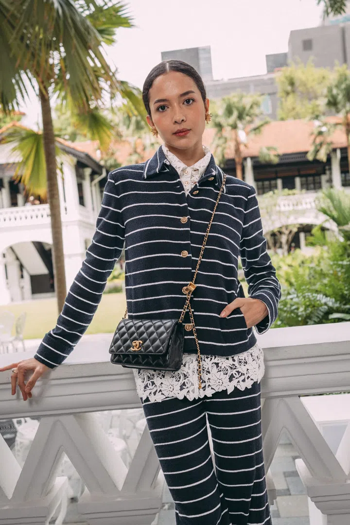 Putri Marino at Chanel Cruise 2025/26 show in Singapore