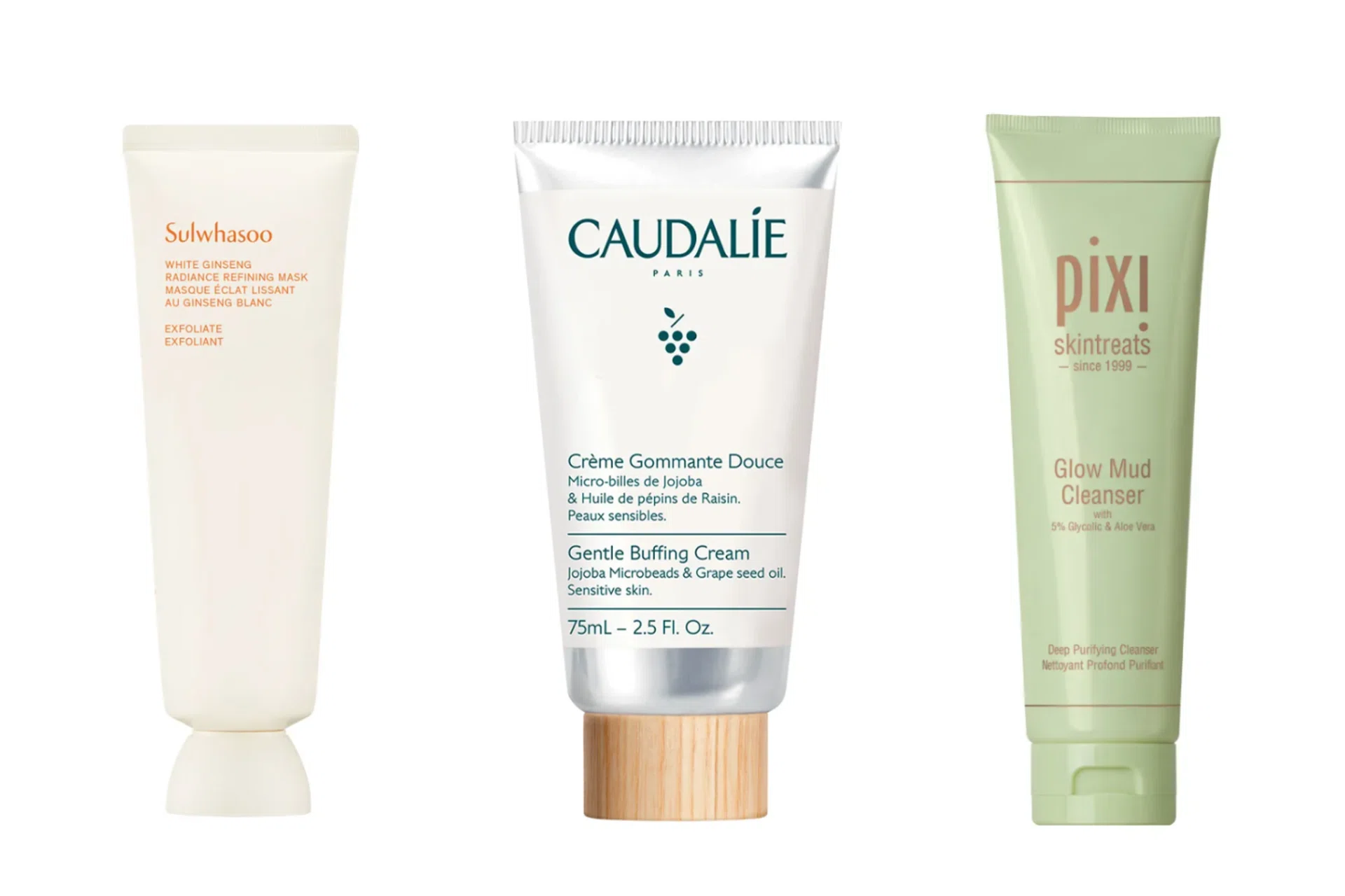 Gentle exfoliators
