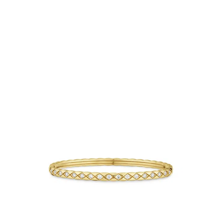 Coco Crush 18K yellow gold mini bracelet with diamonds, $20,300