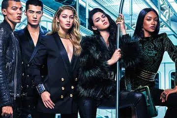 balmain x h&m gigi hadid kendall jenner