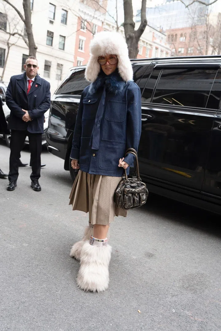 street style fur boots