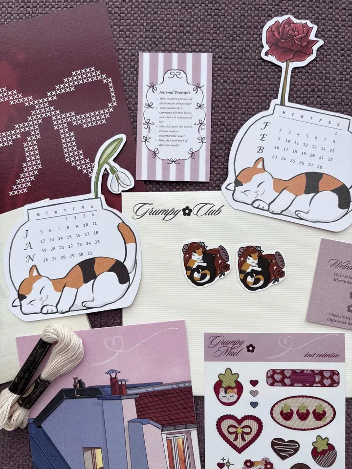 snail mail clubs Singapore - Grumpy Mail Club