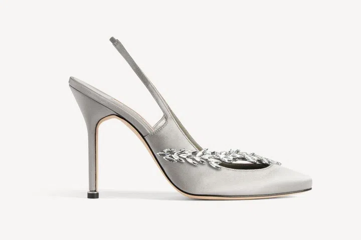 Balenciaga Manolo Blahnik slingback heels Fall 2026