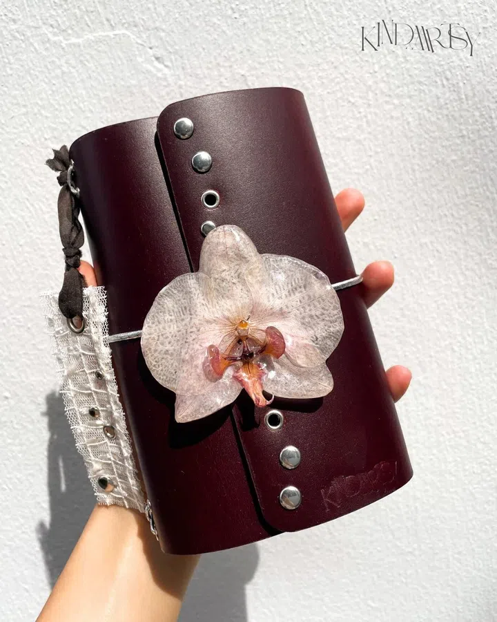 Handmade leather bullet journal Singapore - Kinda Artsy