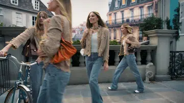 Margot Robbie for the Chanel 25 handbag campaign, a 2026 homage to Kylie Minogue’s “Come Into My World” music video directed by Michel Gondry.