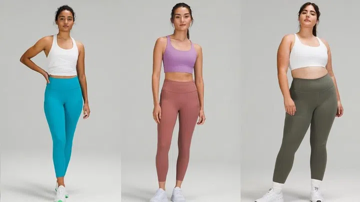 Models in Lululemon wear