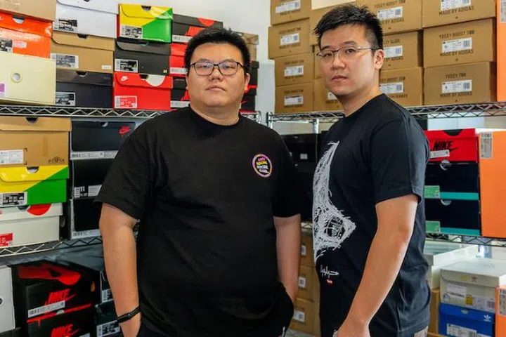 Founders Richard Xia (left) and Chris Xue (right). Credit: Novelship