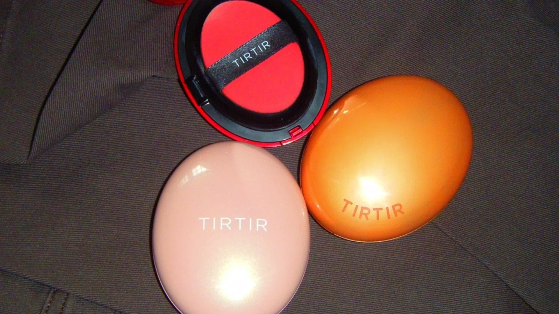 TirTir cushion foundation comparison Red Pink Orange