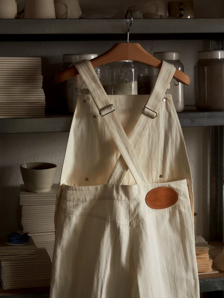 longchamp jumpsuit cotton canvas from constantin riant capsule