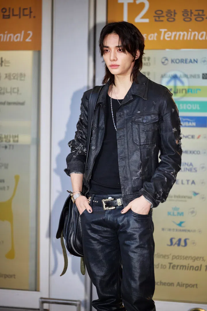 Hyunjin Stray Kids airport sighting