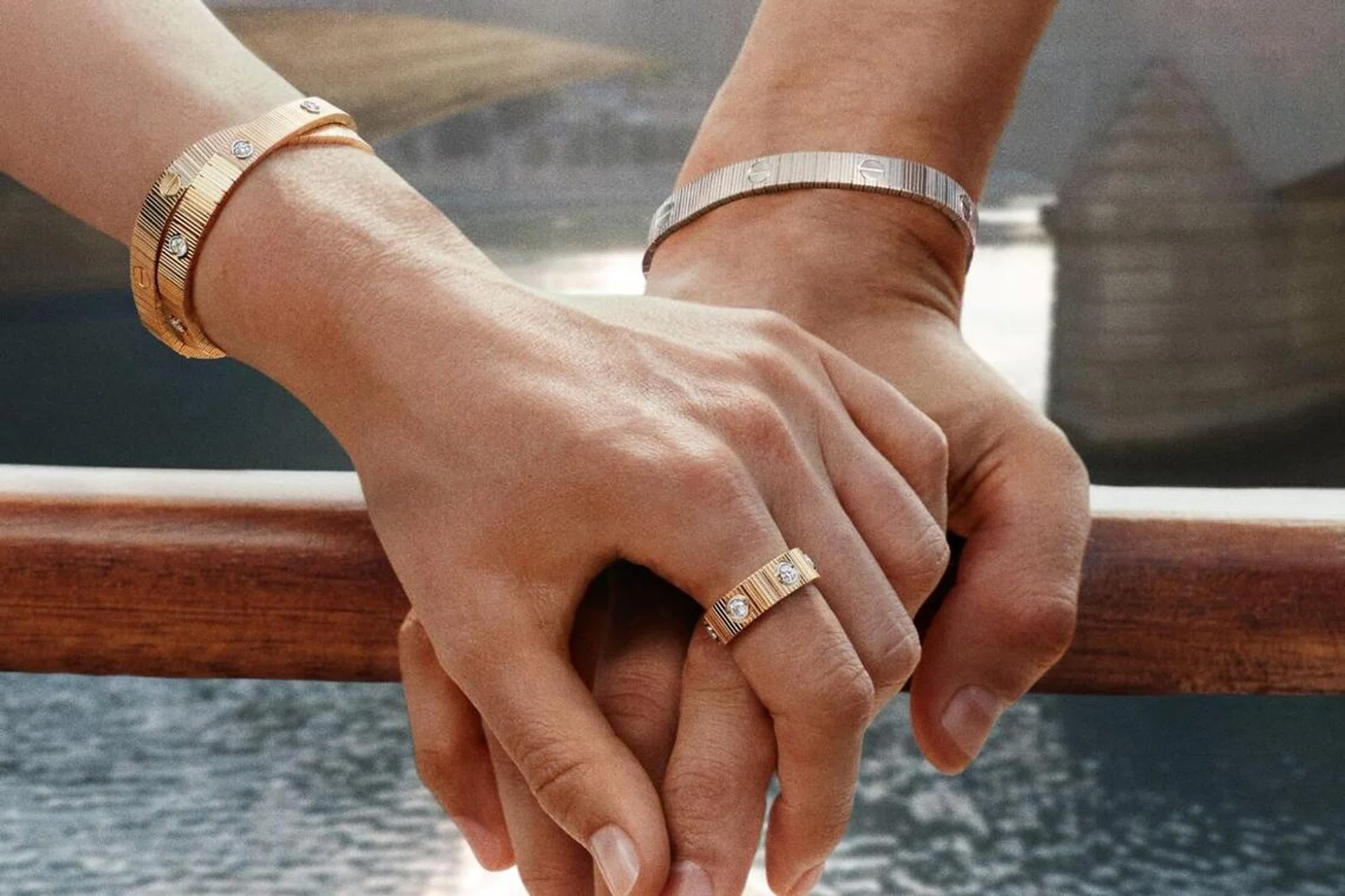 Cartier Love Unlimited diamond bracelet rings