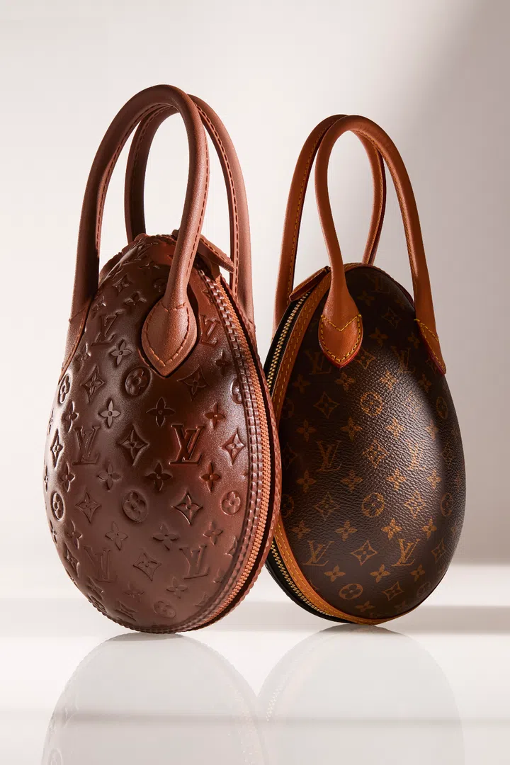 Louis Vuitton Easter Egg Chocolate Bag and Nicholas Ghesquire's bag