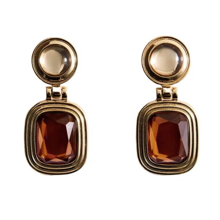 Affordable earrings in Singapore - Mango resin earrings