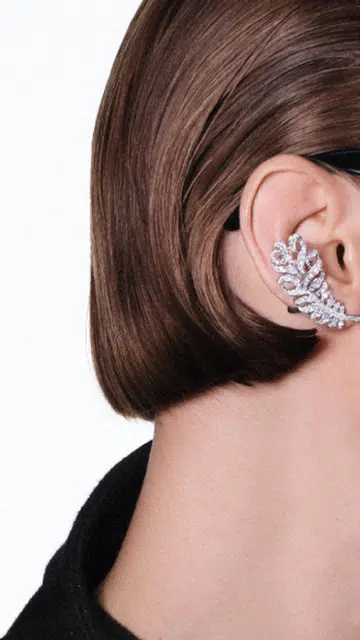 plume de chanel feather earring