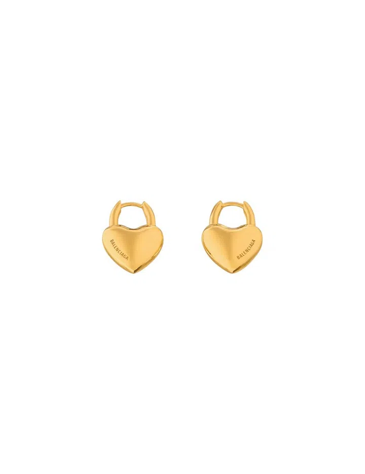 balenciaga valentines day series 2025 heart earrings