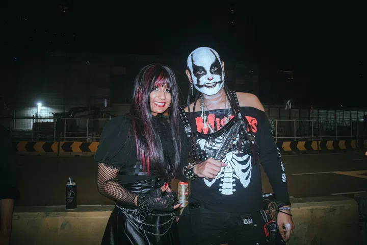 BlackLight Rave white painted face