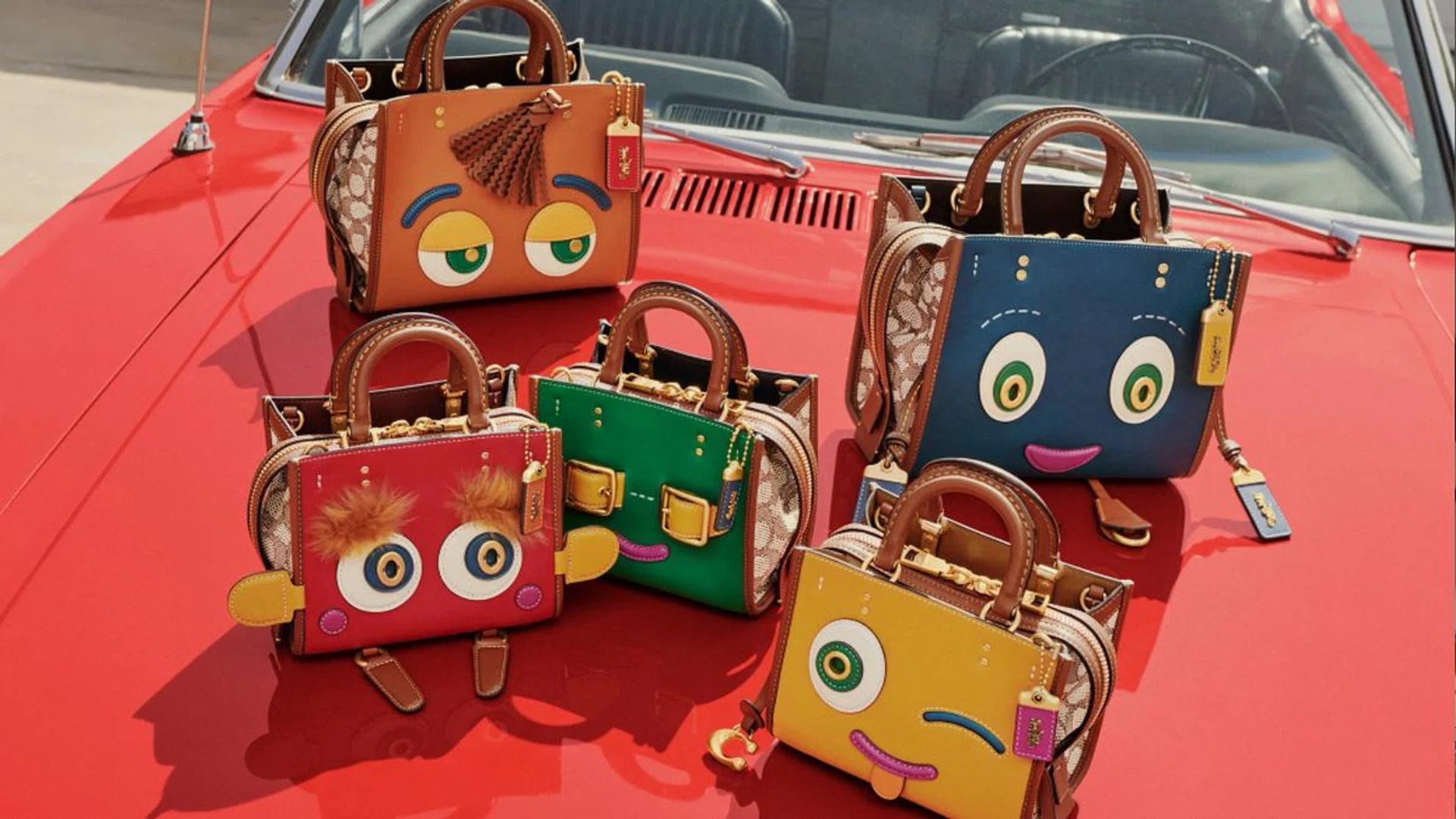 What if bags had their own personality? Coach attempts to answer the question with the new Coachies collection. Credit: Coach
