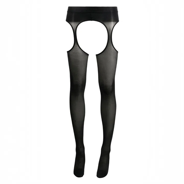 Wolford X Sergio Rossi polyester-blend tights, US$99 (S$135), www.farfetch.com