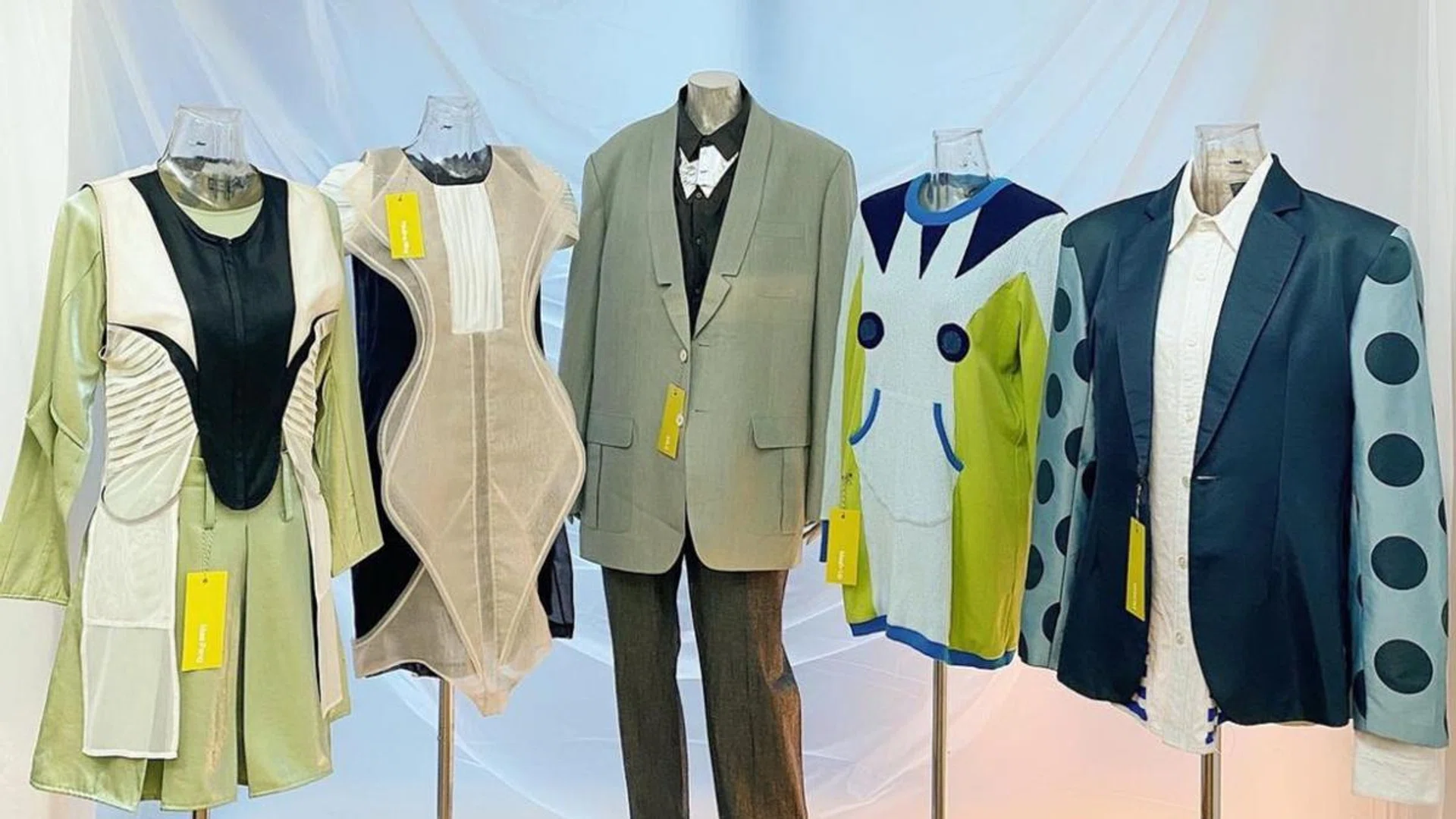 Some of the exhibits at Capsule2009 include (from left): Mae Pang, Pauline Ning, MILS, Mash-up and WSDM. Credit:  Fashion On Display