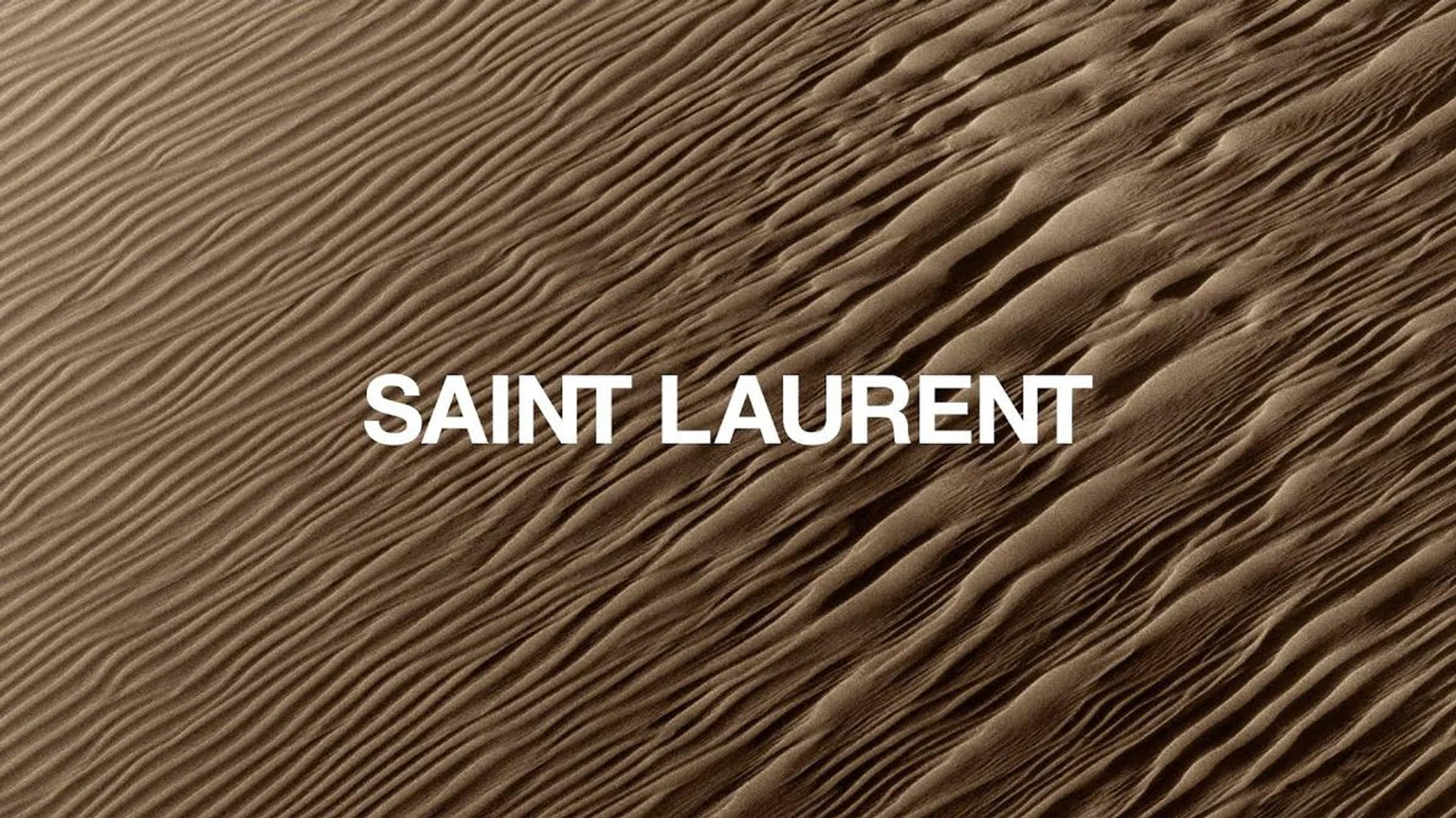 Are the dunes a big hint for a Marrakech-themed collection? Credit: Saint Laurent
