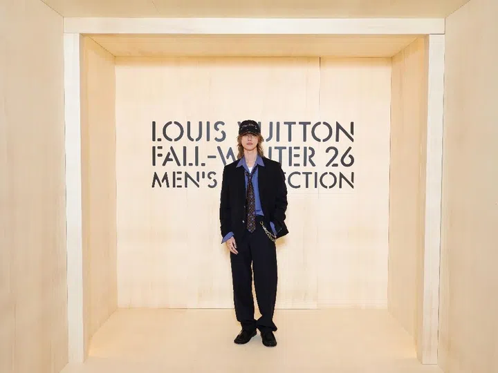 seventeen minghao mens Louis Vuitton 2026 show