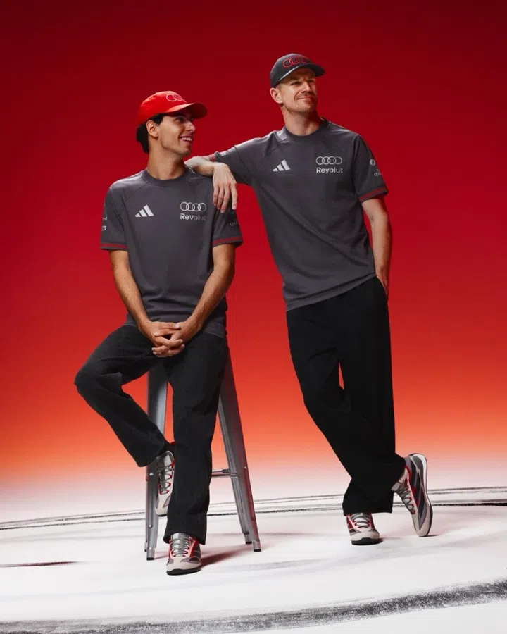 f1 audi adidas team merch nico hulkenberg gabriel bortoleto